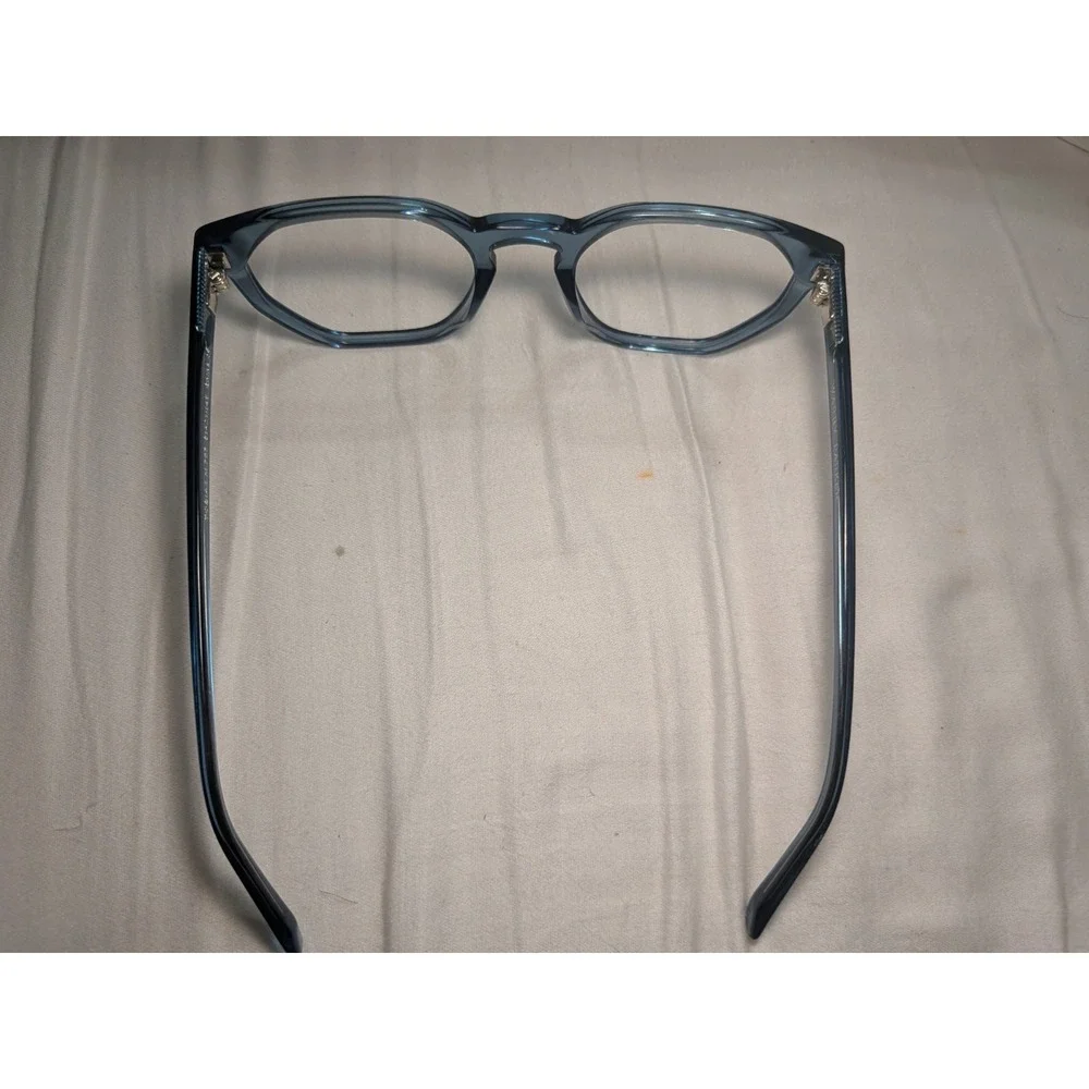 Warby Parker Tobias M757 51-21-145 Blue Translucent Frames